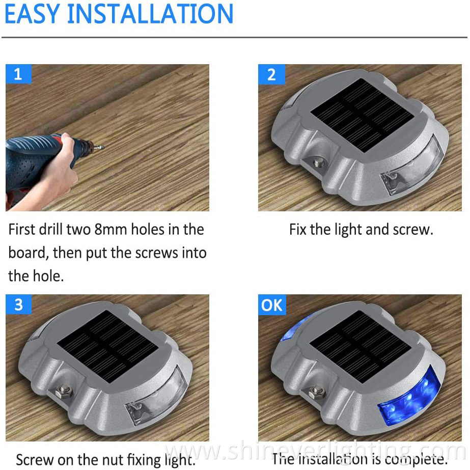 Contemporary Solar LED Deck Lighting